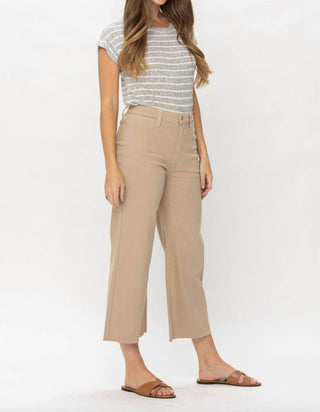 Judy Blue - Garment Dyed Wide Leg Crops