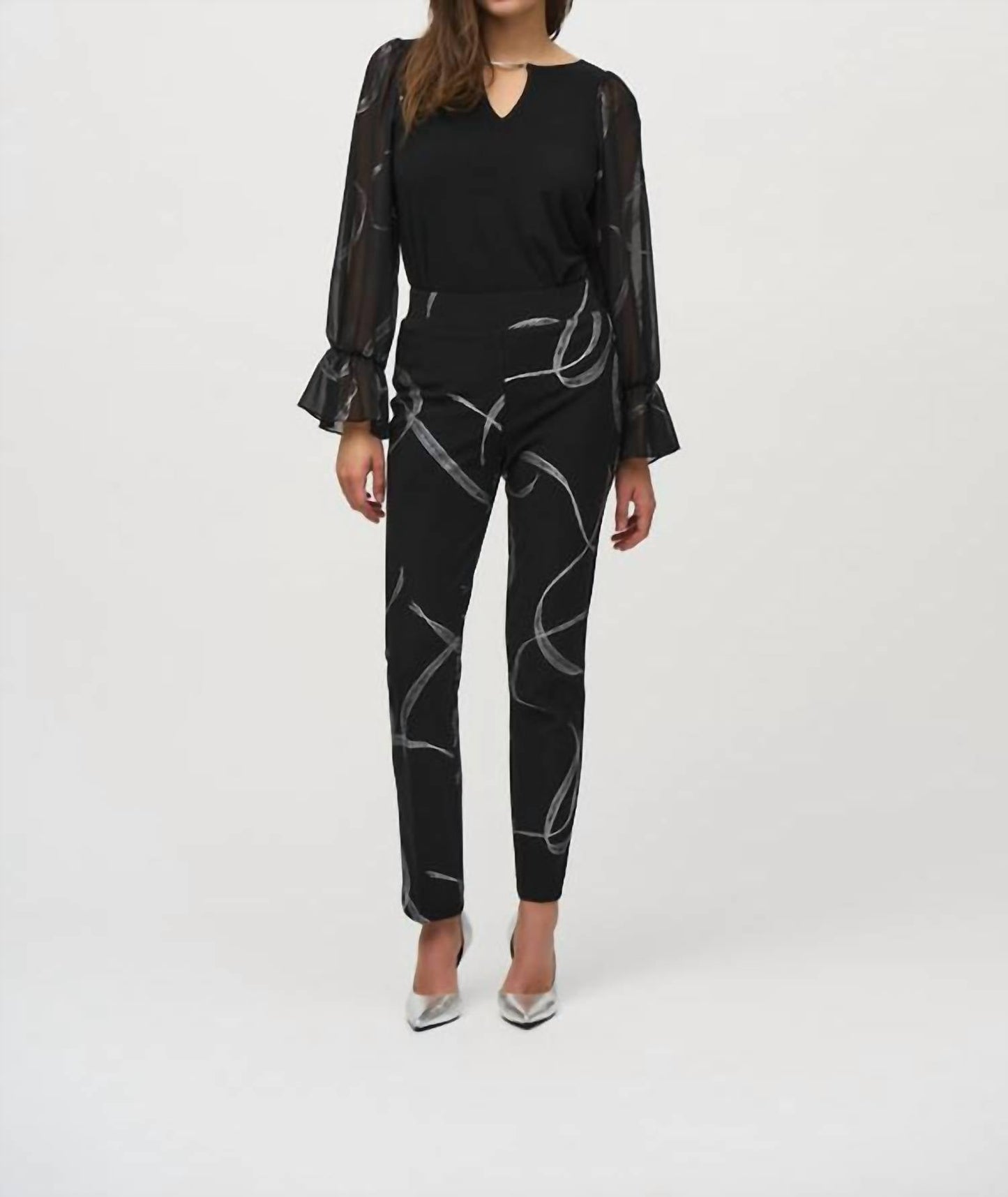 Joseph Ribkoff - ABSTRACT PRINT PANTS