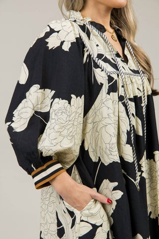 Entro - Boho Floral Mini Dress