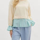 Entro - Long Sleeve Twofer Pullover