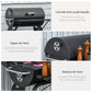 Outsunny 30' Portable Barrel Charcoal BBQ Grill Steel Outdoor Smoker