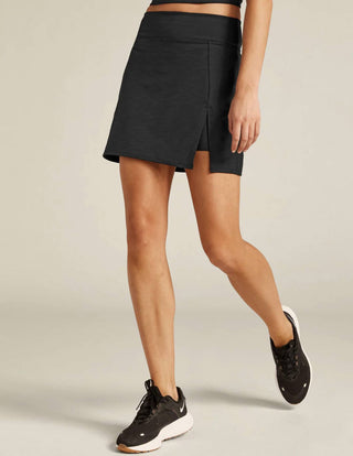 Beyond Yoga - Heather Rib Hold Court Skirt