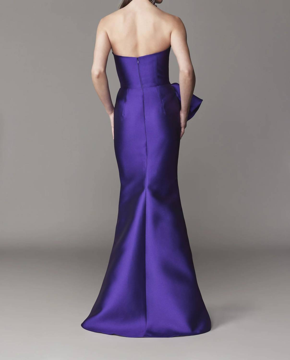 Frascara - Strapless Mother Of The Bride Silk Wool Gown