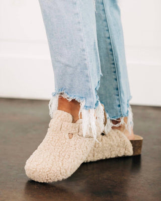 Chinese Laundry - Women's Furry Slide On Clogs