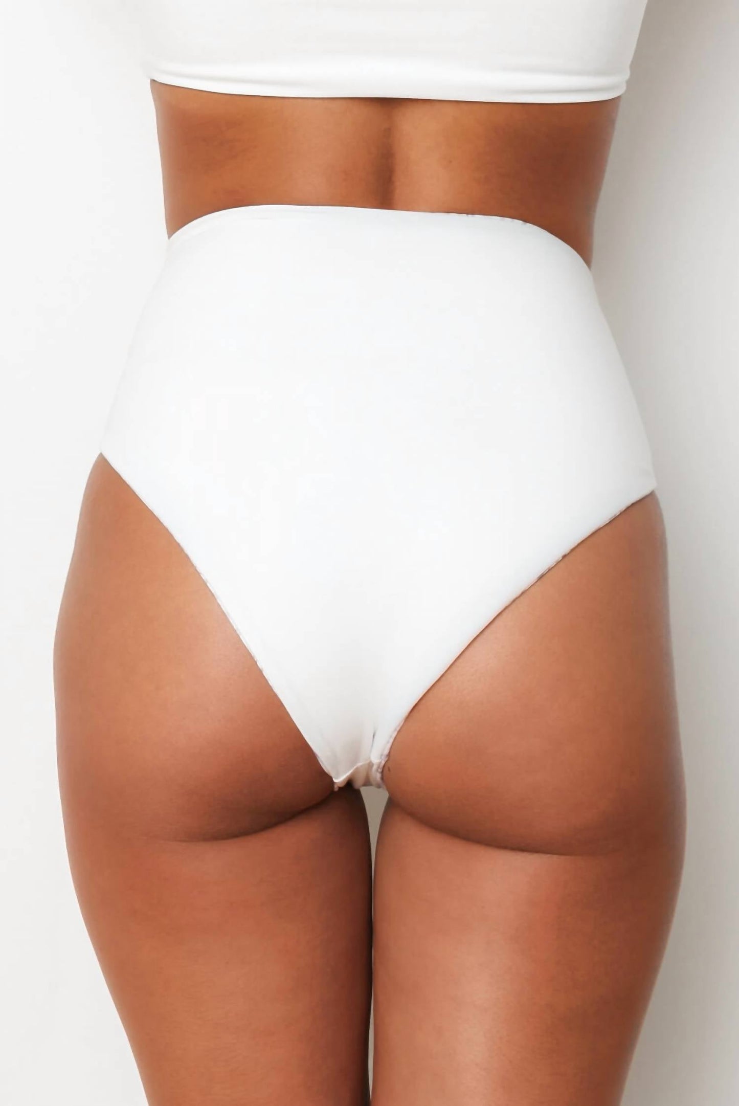 Wolven - Reversible High-waisted Bikini Bottom