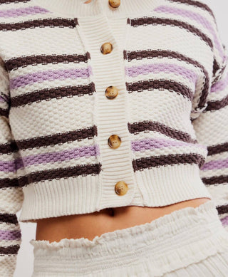 Free People - Lila Stripe Cardigan