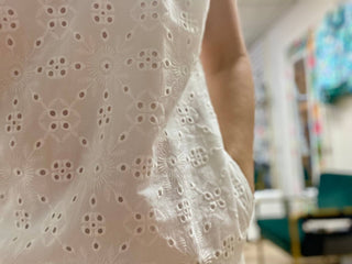 Fdj - Eyelet Mini Dress