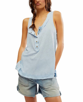 Free People - Love Language Henley Tank Top