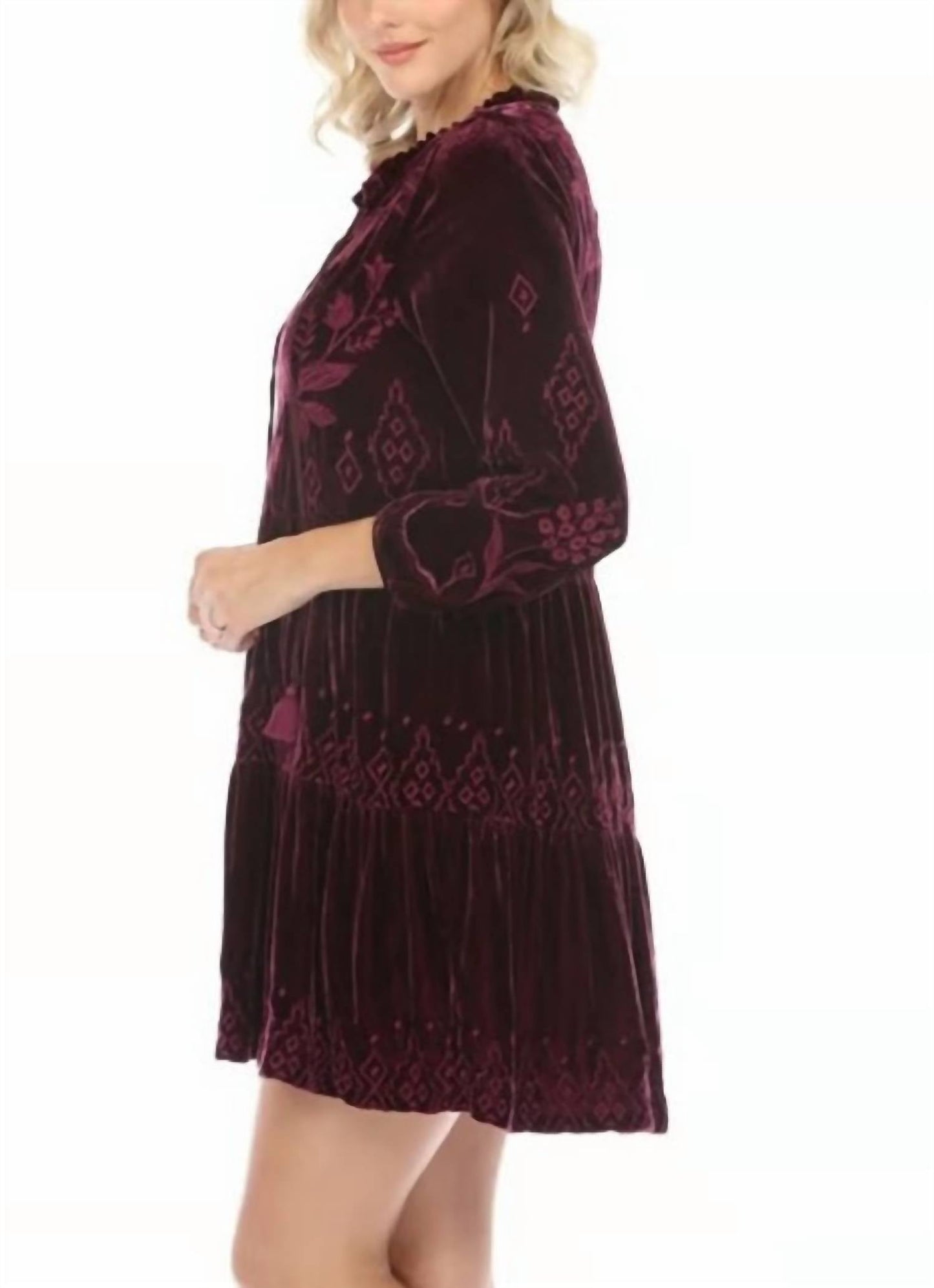 Johnny Was - Ivey Velvet Tier Dress