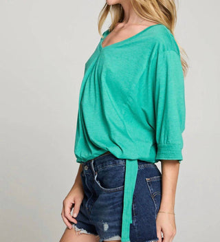 Chaser - Gianna 3/4 Sleeve V-neck Tee