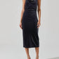 Astr - Eugenie Velvet Halter Midi Dress