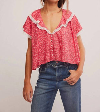 Free People - Truly Yours Printed Blouse