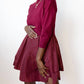 Baevely By Wellmade - Mary 3/4 Sleeve Mini Sweater Dress