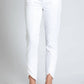 Apny - Double Layer Frayed Tulip Hem Cropped Pants
