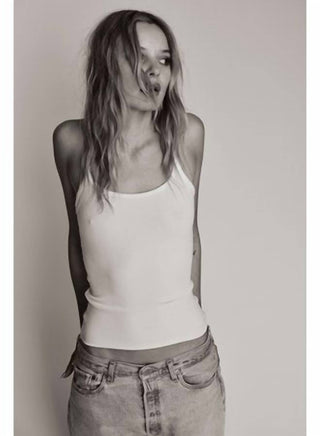 Eterne - Thin Strap Fitted Tank Top