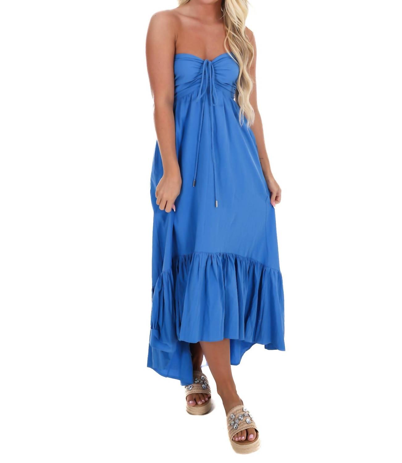 Day + Moon - Catching Feelings Halter Midi Dress