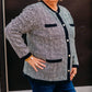 A La Carte - Jacquard Button Front Cardigan