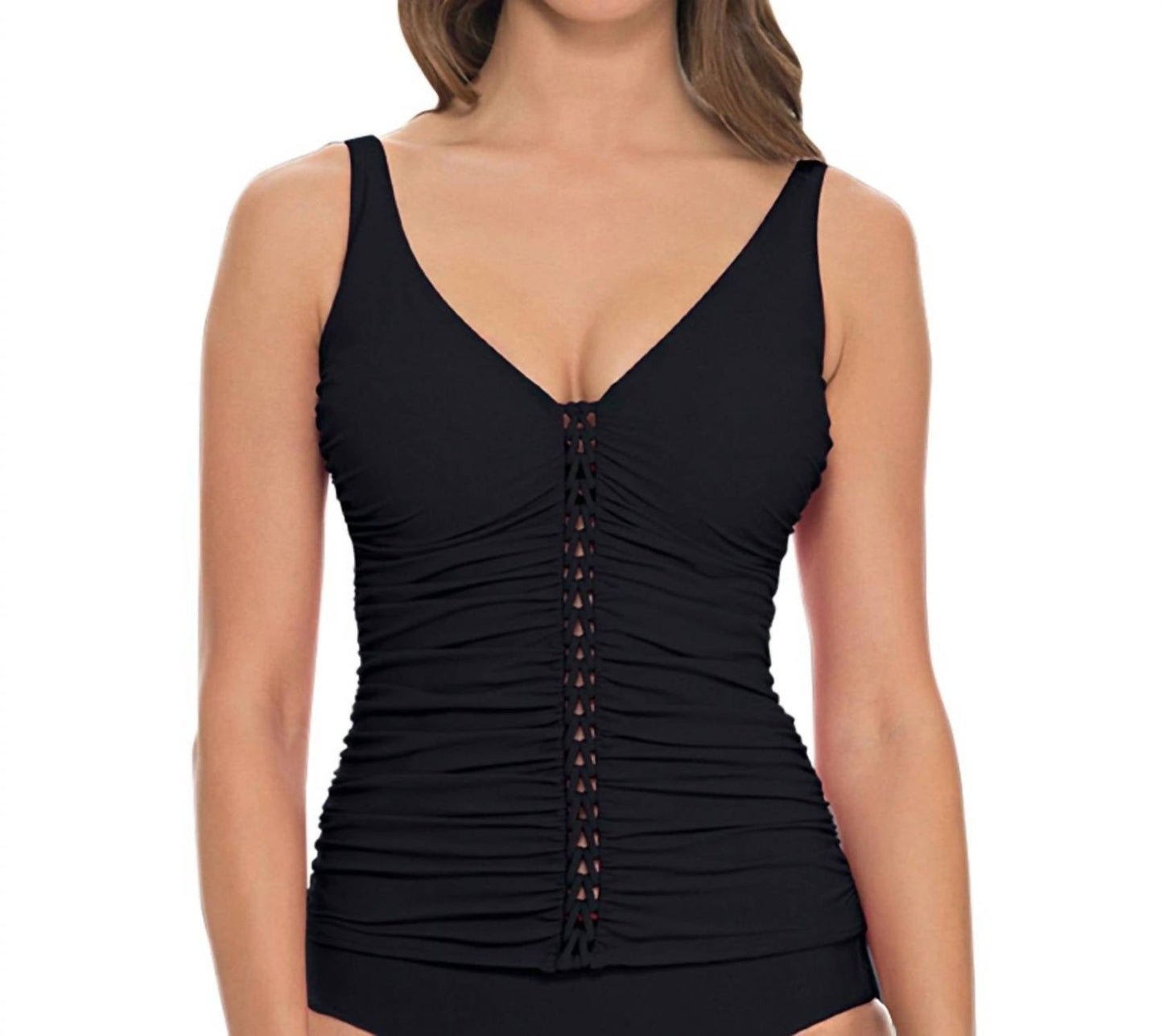 Profile By Gottex - D-cup Underwire V-neck Tankini Top