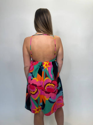 Olivaceous - Floral Mini Dress