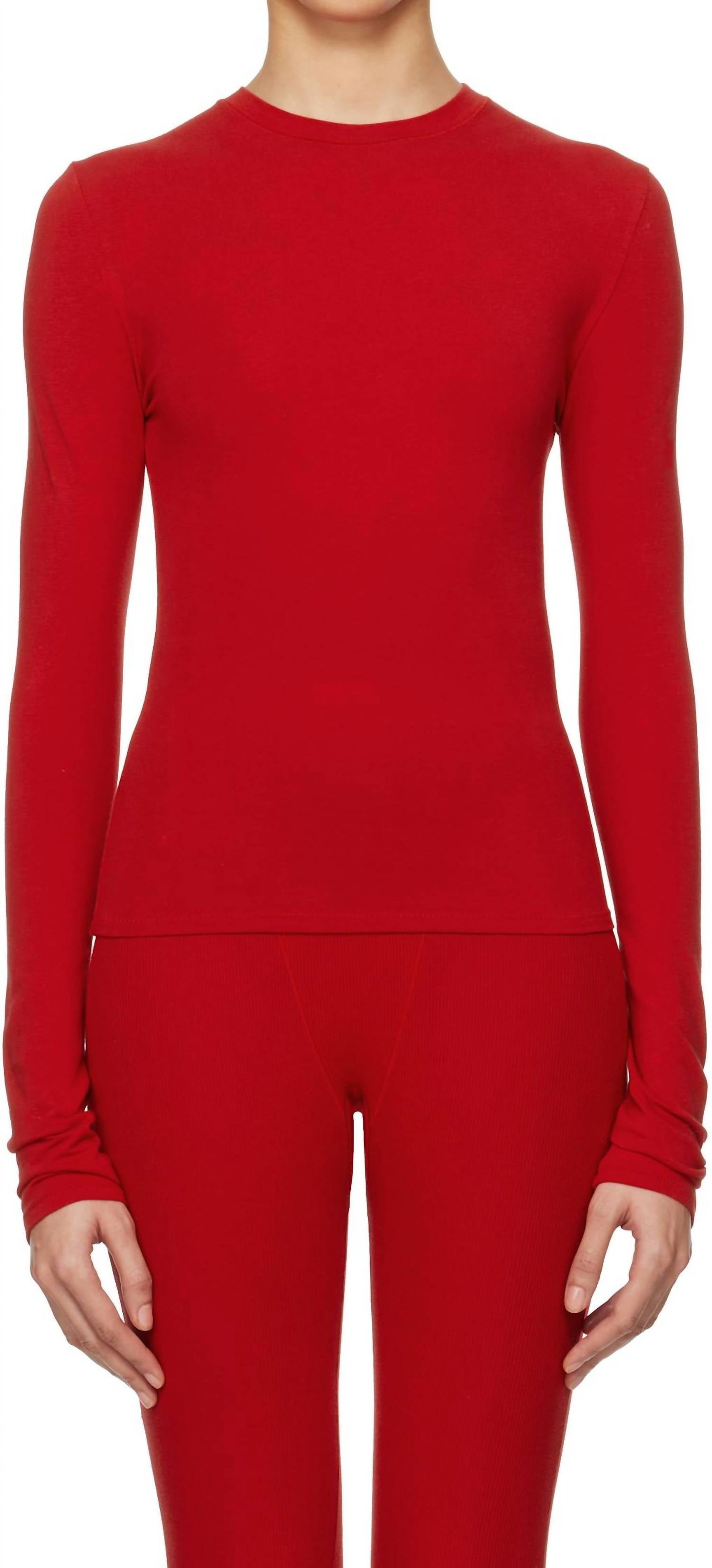 Skims - Cotton Jersey Long Sleeve T-shirt