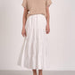 Elan - Sweater Combo Tiered A-line Dress