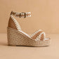 Oasis Society - Women's Essie Espadrille Embroidered Wedge