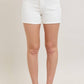 Judy Blue - High Waist Yoke And Rainbow Stitch Detail Denim Short