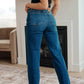 Judy Blue - High Rise Button Fly Straight Jeans