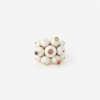 Avenue Chic - Women's Temple Muse Pearl Statement Ring