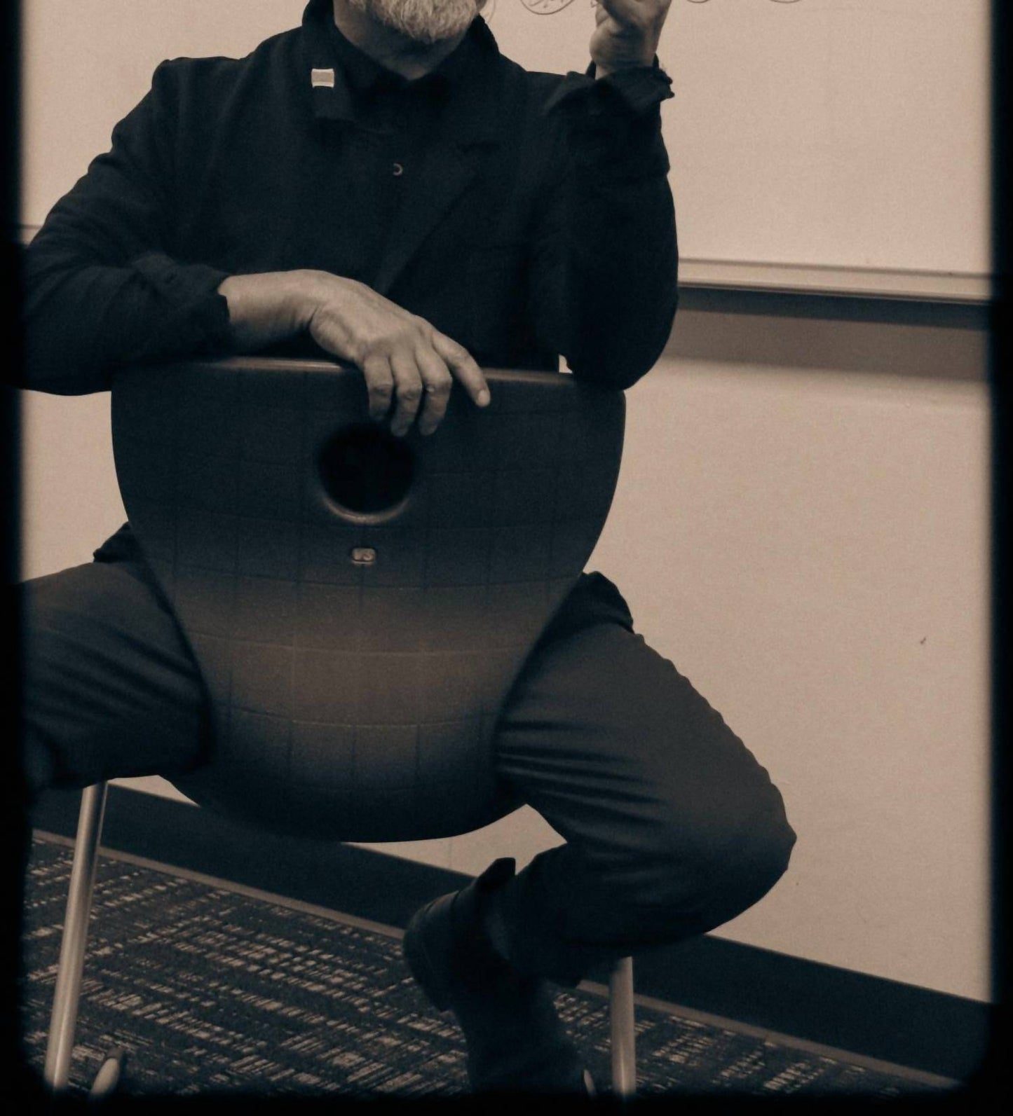 Articl3 - Men Mock Long Sleeve Polo