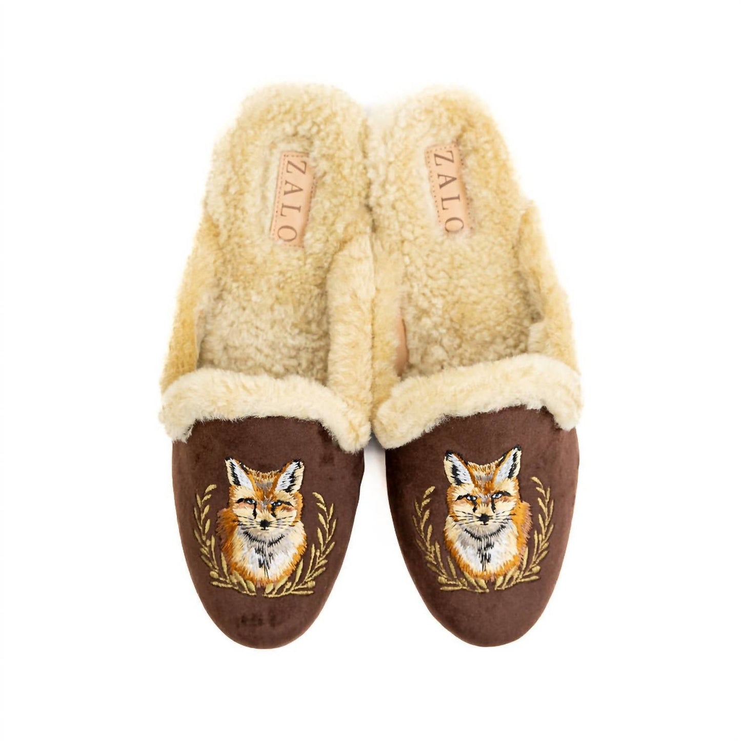 House Of Zalo - Women's Fox Velvet Mule