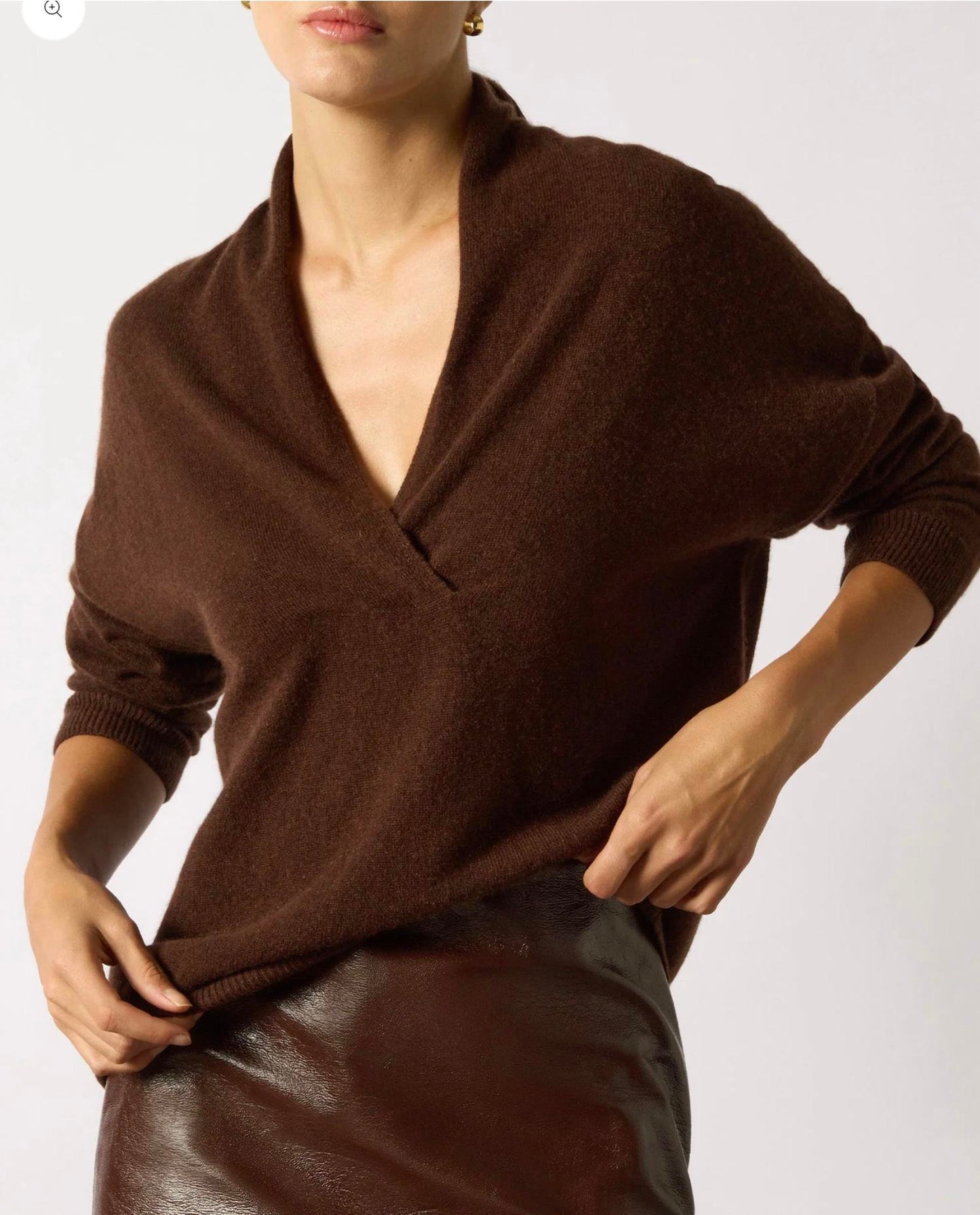 Brochu Walker - Siena Wrap Neck Cashmere Pullover