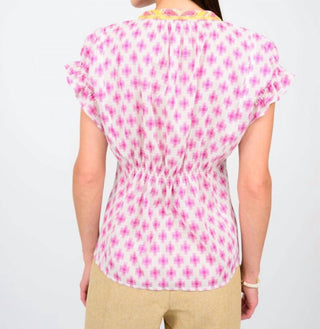 Ivy Jane - Women's Trellis Stitched Popover Top