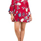 Entro - Floral Bell Sleeve Dress