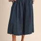 Klesis - Denim Balloon Midi Skirt