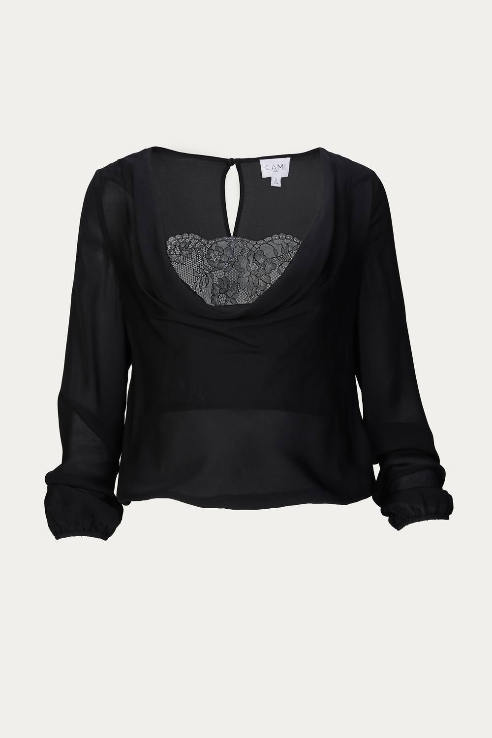 Cami Nyc - AGNES LACE-PANELED SILK BLOUSE