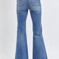 Judy Blue - Tummy Control Contrast Wash Flare Jeans
