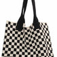 Zenana - Retro Check Tote Bag