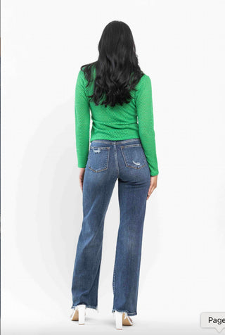 Judy Blue - Women's Knee Destroy Leg Jeans