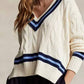 Polo Ralph Lauren - Boxy Cable V Neck Cricket Sweater