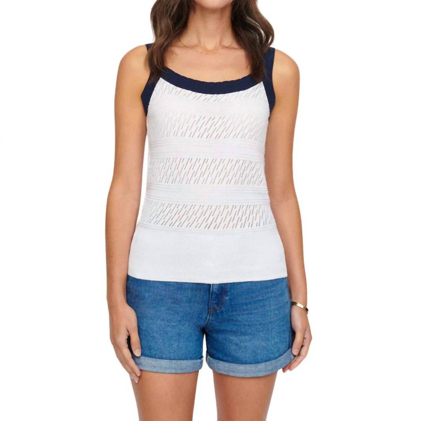 &Isla - Olivia Pointelle Vest Top