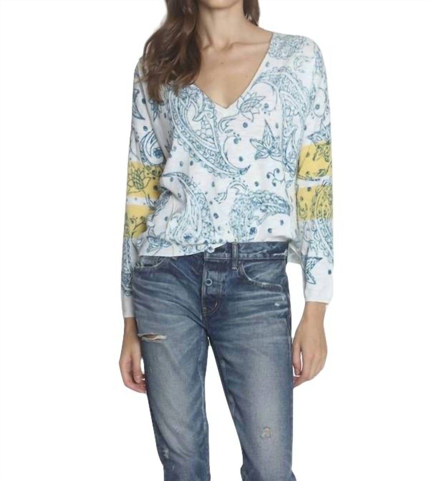 Label+Thread - Paisley Vee Top