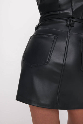 Good American - Better Than Leather Miniskirt