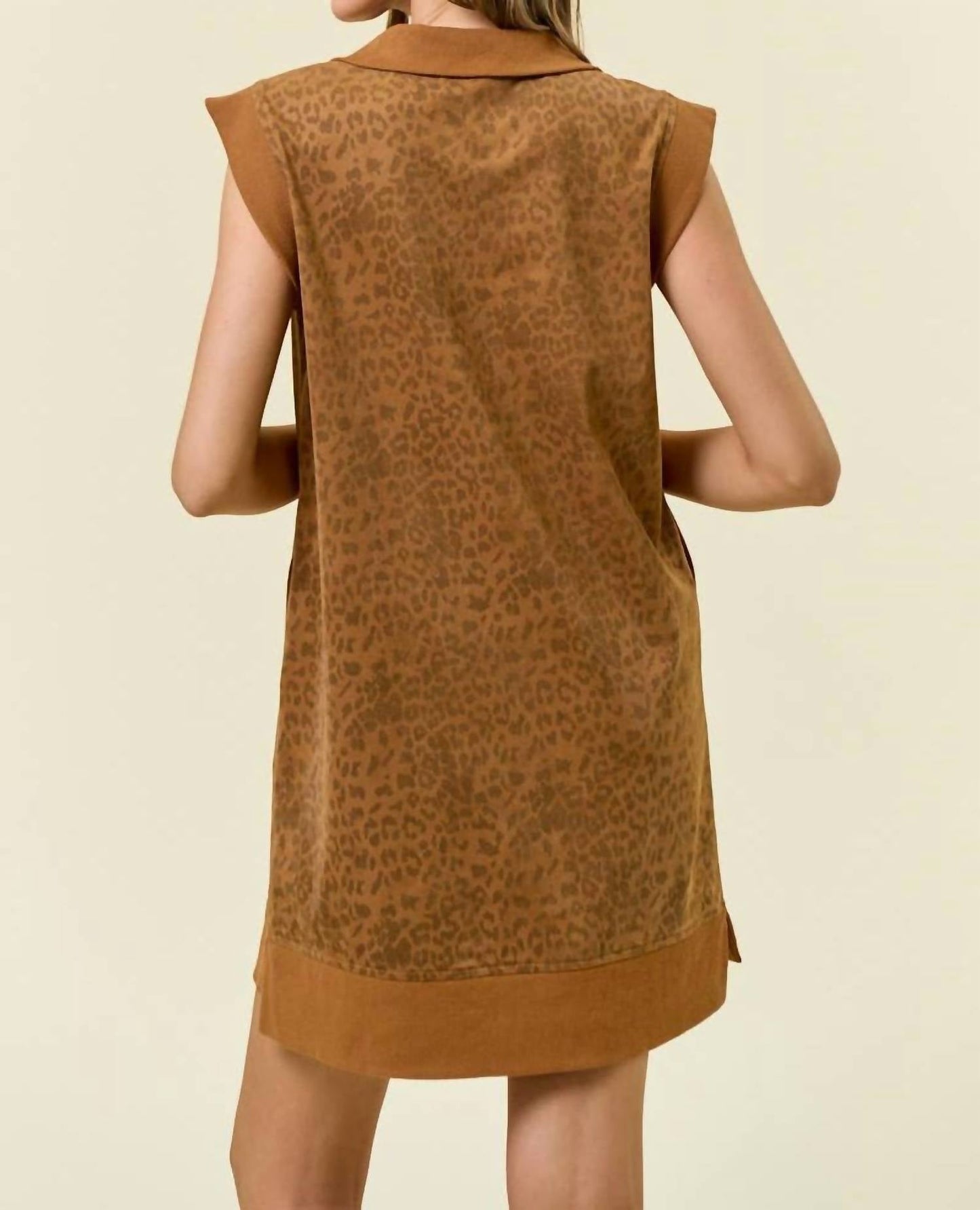 Doe And Rae - Women's Vegan Suede Wild Side Dress