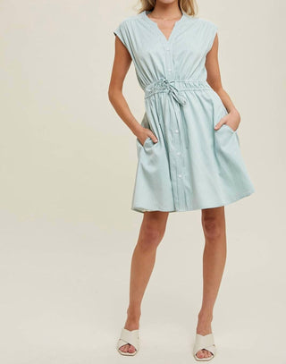 Wishlist - Natasha Striped Mini Shirt Dress