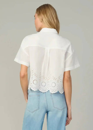 Joe'S Jeans - Eyelet Short Sleeve Top