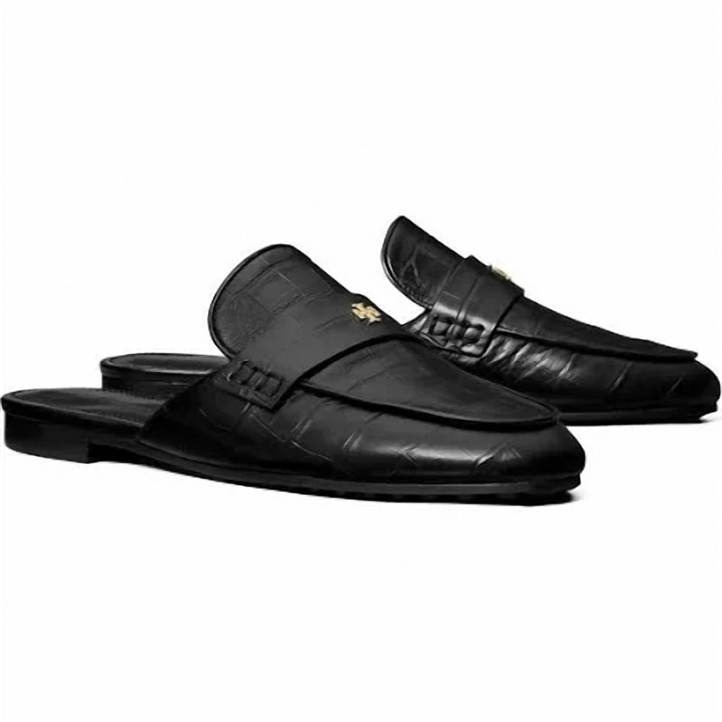 Tory Burch - Ballet Backless Loafer Croc Embossed – Steals