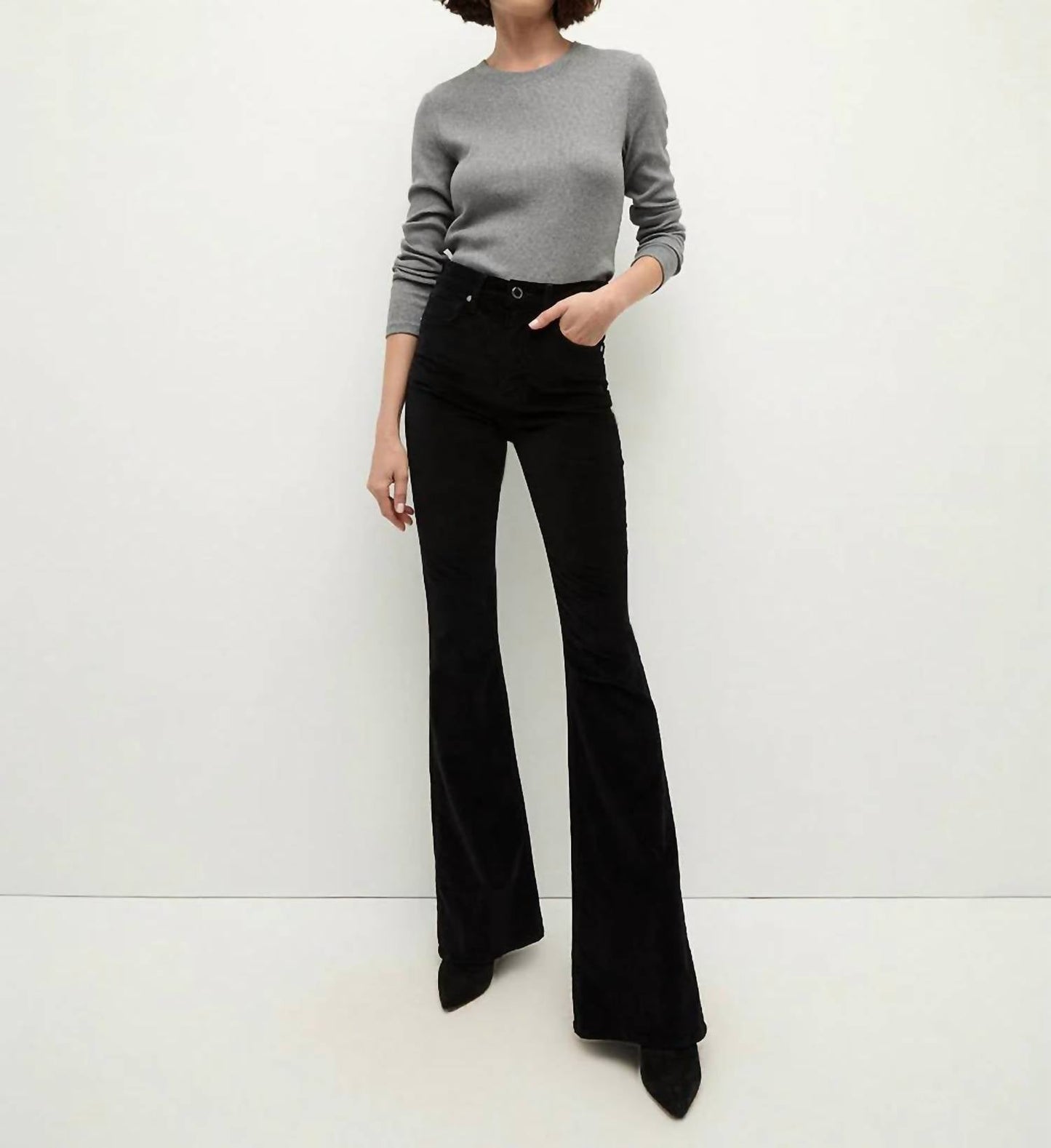 Veronica Beard - Beverly Velvet Flare Pant