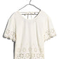 Madewell Floral Eyelet Crop Top in Lighthouse, Size Small