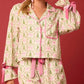 Peach Love - Christmas Jammies Top & Short Set